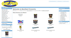 Desktop Screenshot of barefootfireworks.com